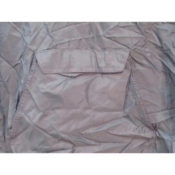 Vintage Windbreaker U.S. Space Camp Jacket Half Zip Hooded Navy Blue Medium - Picture 3 of 8